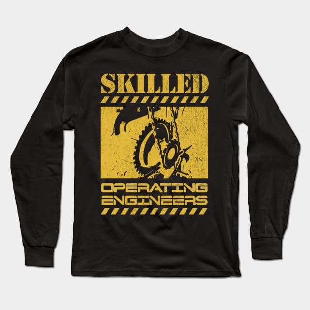 Operating Engineers Long Sleeve T-Shirt by TayaDesign